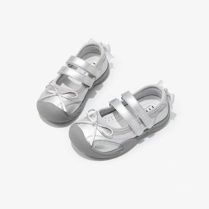 Girls Bow Mary Jane Sneakers – Cute 3-Season Casual Shoes