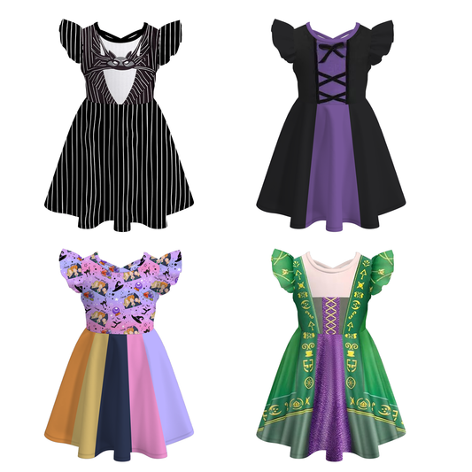 Girls Halloween Costumes Boutique Muti-Colors Dress