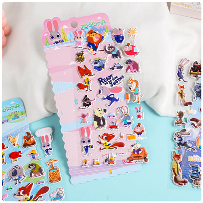 Nick Judy 3D Puffy Stickers Kids Cartoon Layered DIY Anime Movie Merchandise Stickers