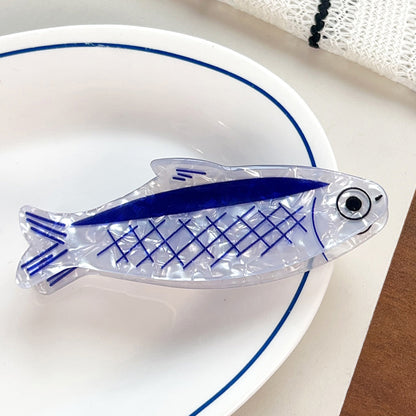 Fish Hair Clip Claw Ocean-Inspired Hair Barrette Statement Hair Accessory for Women & Girls
