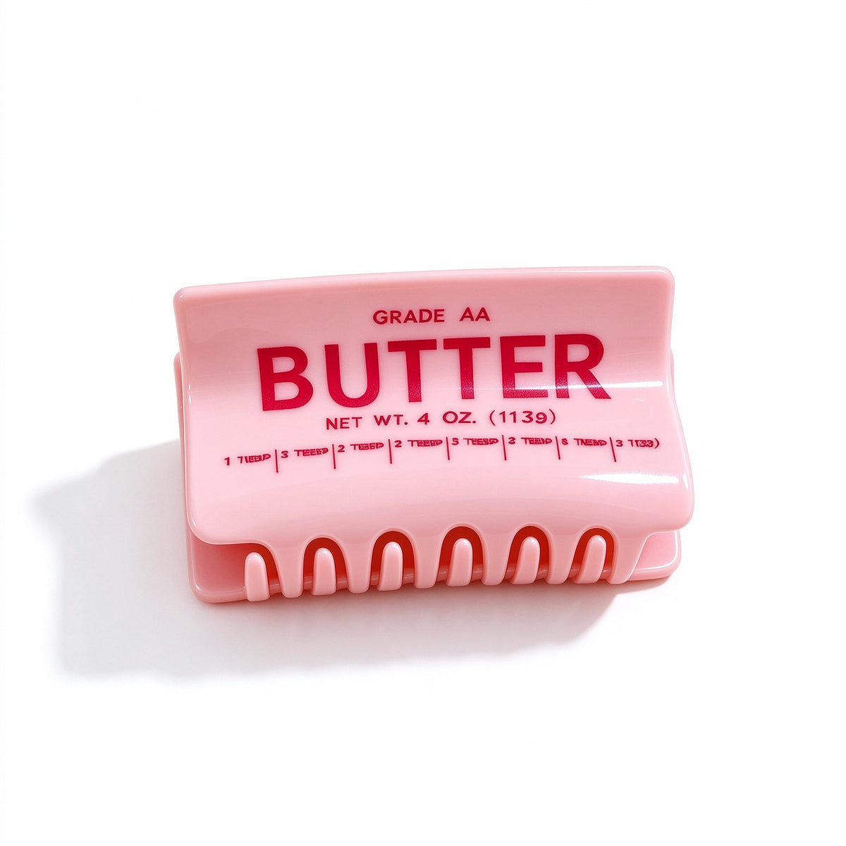 Butter Hair Claw Clip Fun Food Inspired Acrylic Hair Clip Novelty Hair Accessory for Women & Girls