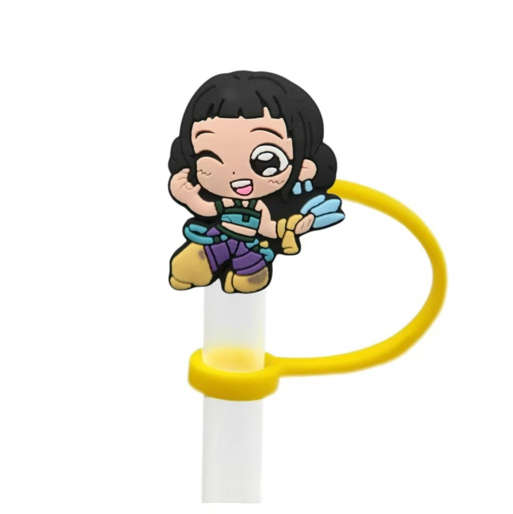 K-Pop Demon Hunters Straw Topper Fits 10mm Large Tumbler Straws Reusable Dust Cap