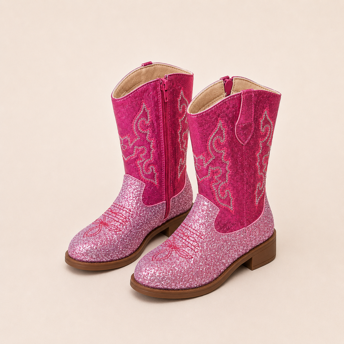 Girls Western Cowboy Boots – Glitter & Embroidered Styles