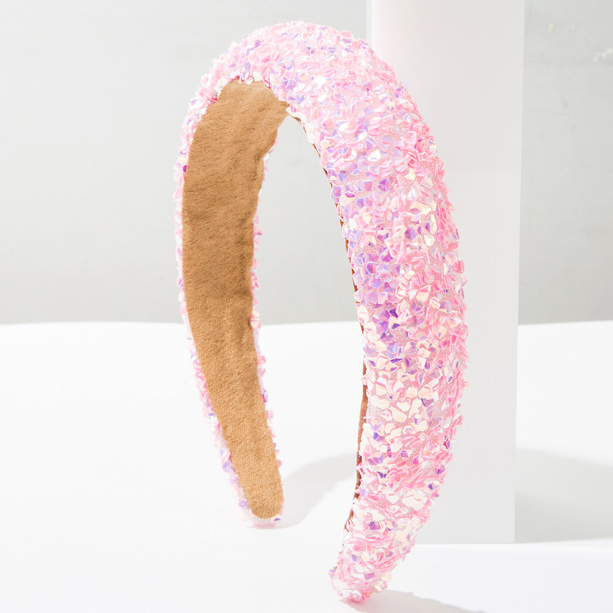 Sparkly Crystal Rhinestone Headband for Women & Girls – Glitter Embellished Wide Hair Band