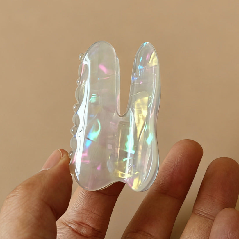 Playful Tooth Claw Clips – Iridescent Pearl White, Large & Mini