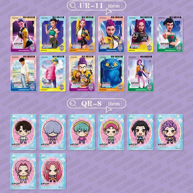 KPOP Demon Hunters Collectible Trading Cards Box Set – 30 Packs Anime Merch