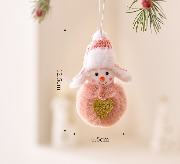 Cozy Pastel Christmas 2025 Plush Ornaments Handmade-Style Gnomes & Snowmen Socks for Holiday