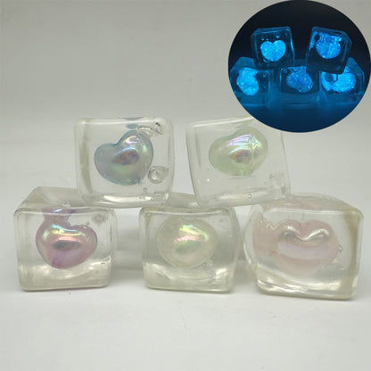 Glow in the Dark Heart Squishy Stress Relief Toy