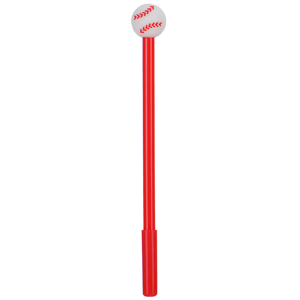 Sports Ball Silicone Top Gel Pen Black Ink Creative Ballpoint Pen