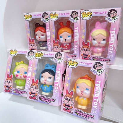 Crying Baby Style Vinyl Figure Cartoon Desktop Collectible Ornament, Random Style