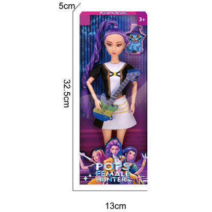 Kpop Demon Hunters Dolls Rumi Mira & Zoey Vinyl Figures Collectible Toy