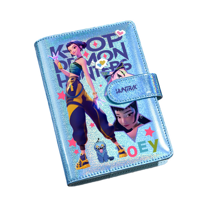 Holographic Cover Demon Hunter Binder Notebook Magnetic Closure Hardcover Journal