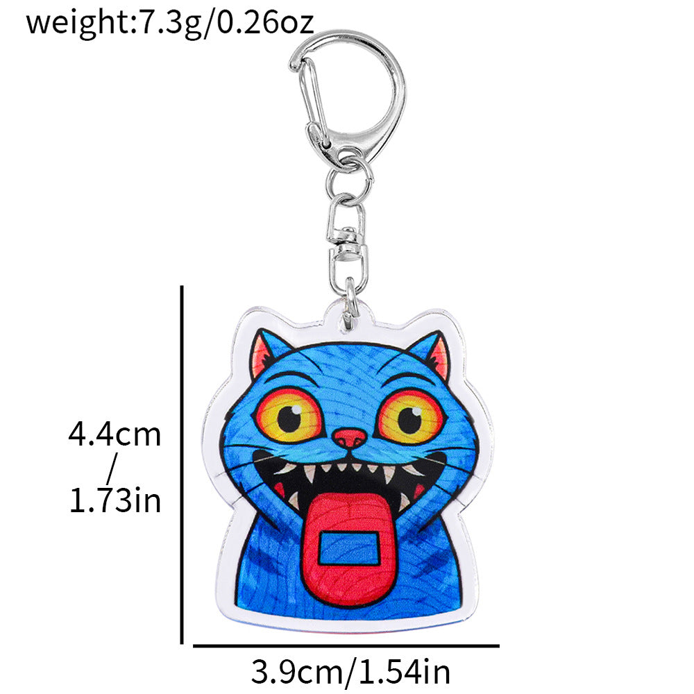 Cartoon K-Pop Demon Hunters Double-Sided Keychain Trendy Anime Bag Charm & Collectible Accessory