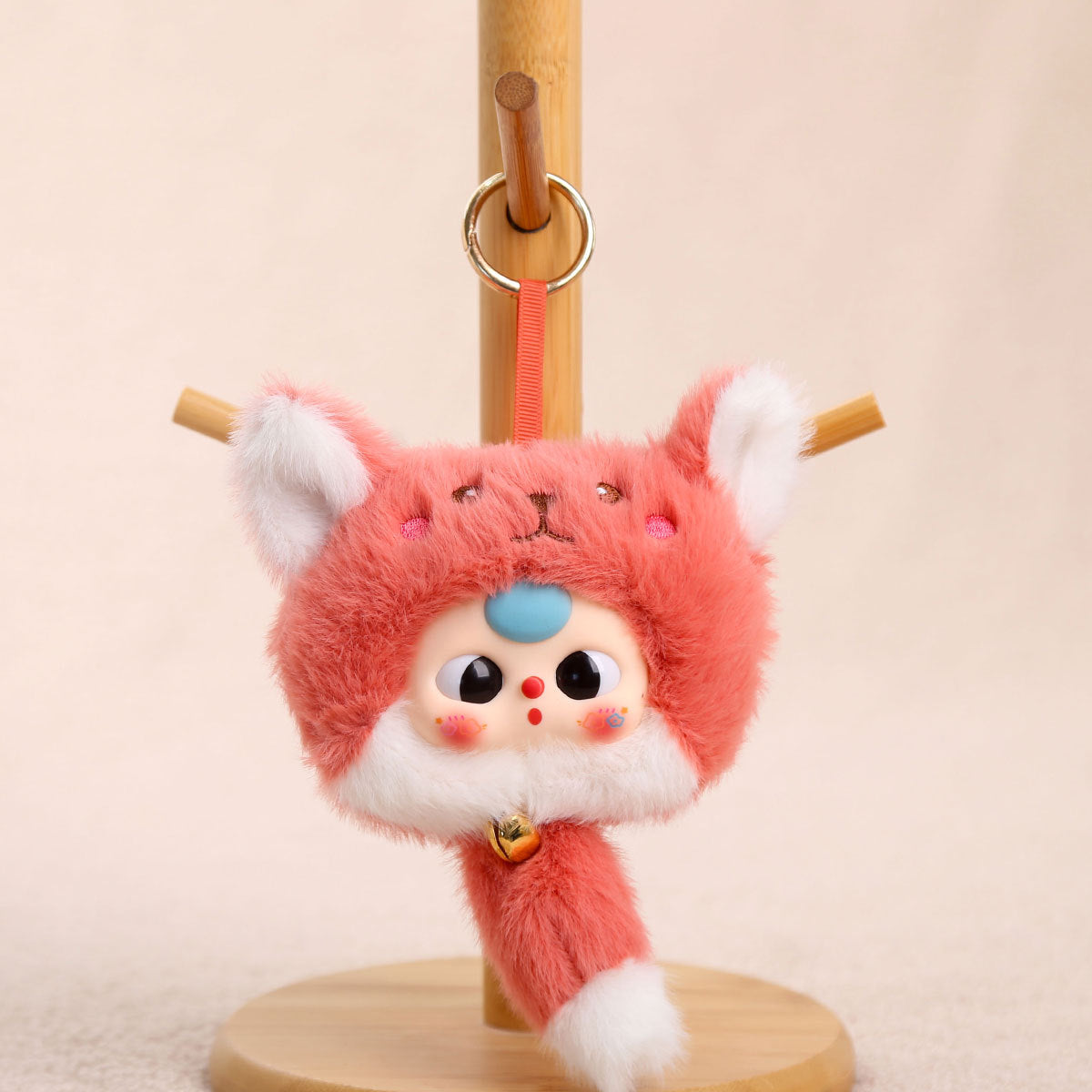 Cartoon Plush Key Chain Vinyl Plush Rabbit Bag Charm Collectible Doll