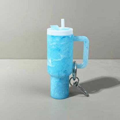 Mini Tumbler Lipstick Holder Keychain – Twist-Open Bag Charm