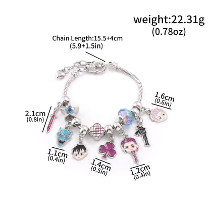 K-Pop Demon Hunters Bracelet Set Mixed Metal Braided Cord & Colorful Seed Bead Bracelets
