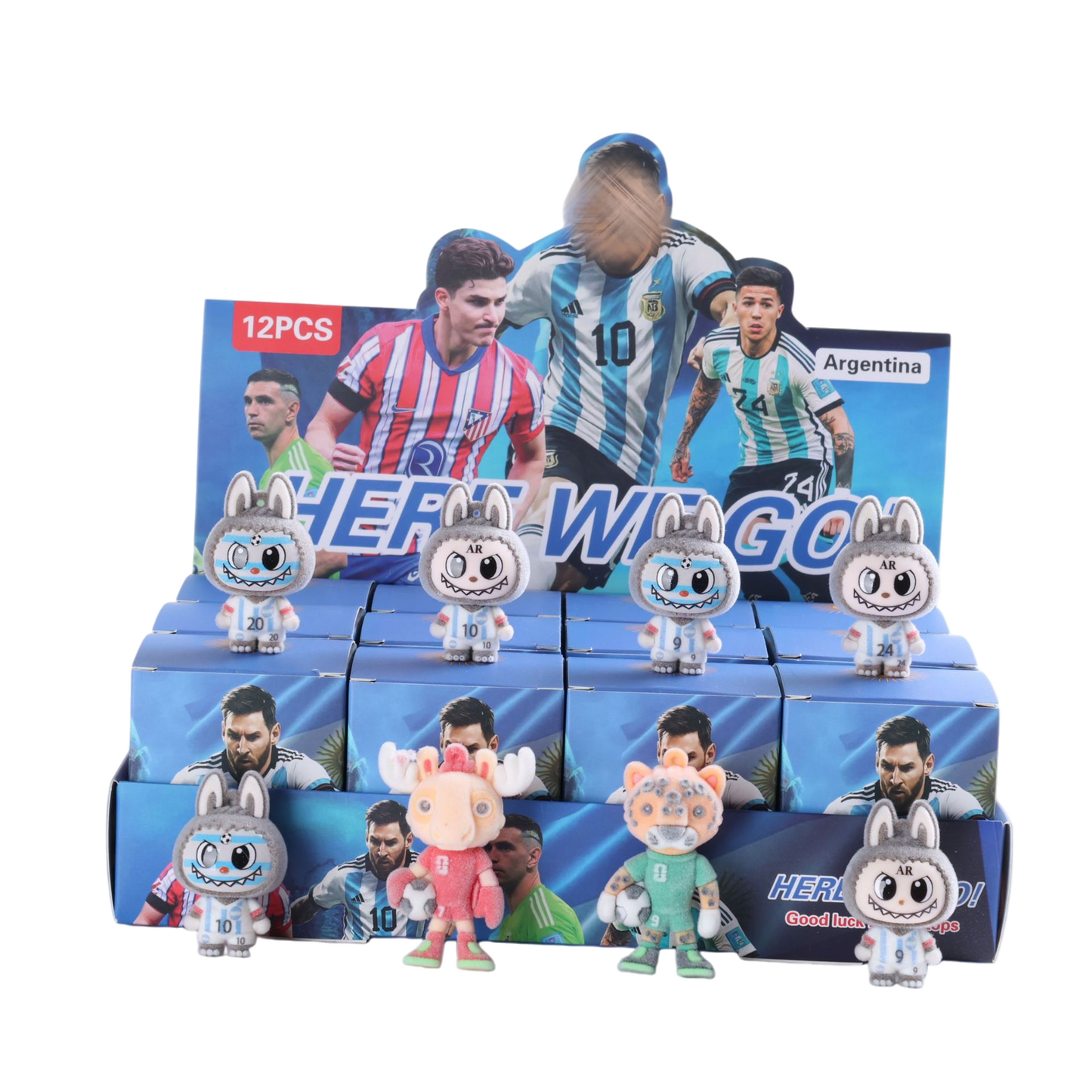 2026 FIFA World Cup Flocked Vinyl Figure Collectible Toy Blind Box Surprise Trendy Desk Decor 12Pcs