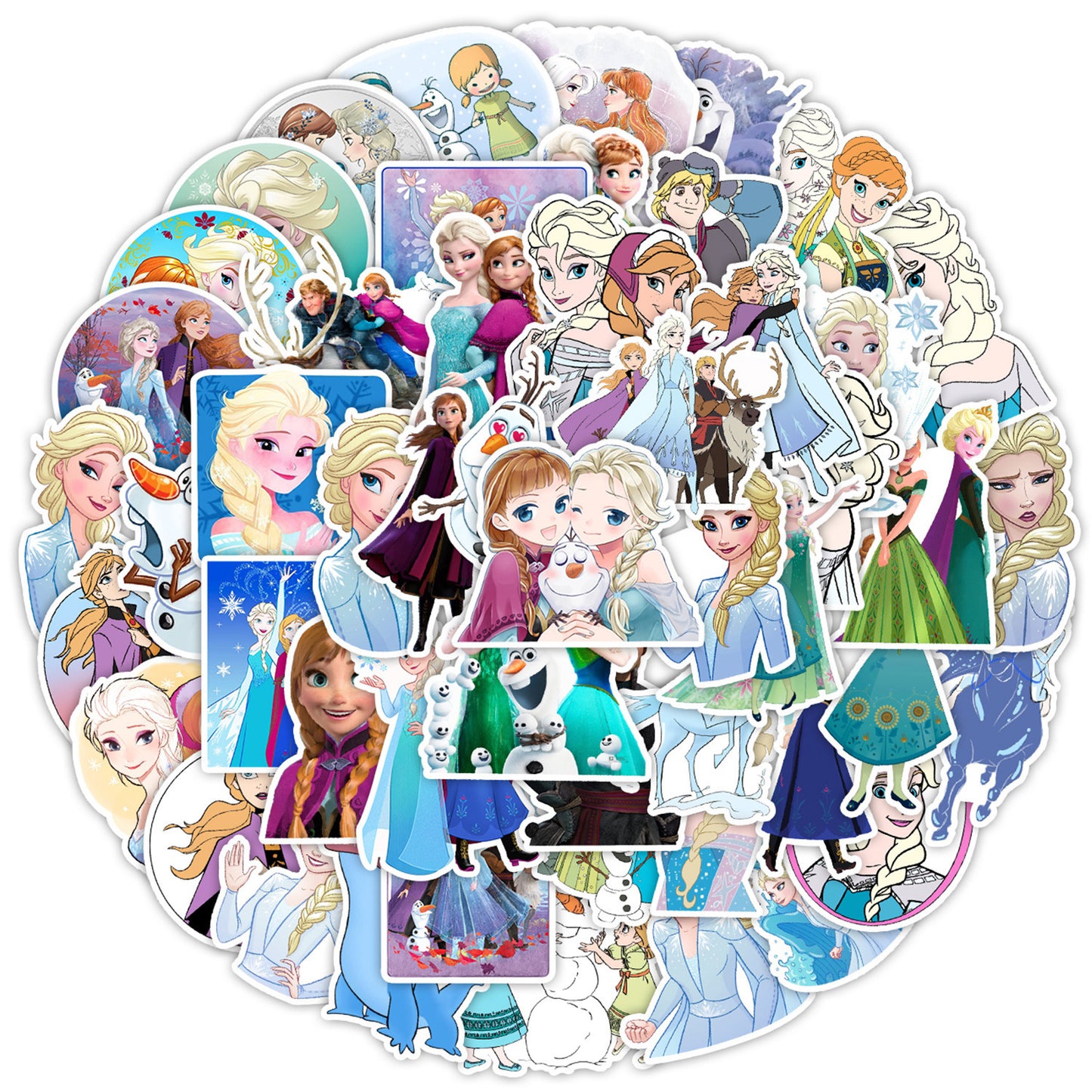50Pcs Cartoon Character Stickers Waterproof Cartoon Decals for Laptop Phone & Water Bottle