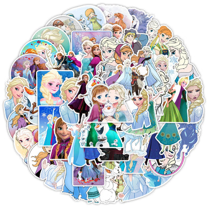 50Pcs Cartoon Character Stickers Waterproof Cartoon Decals for Laptop Phone & Water Bottle