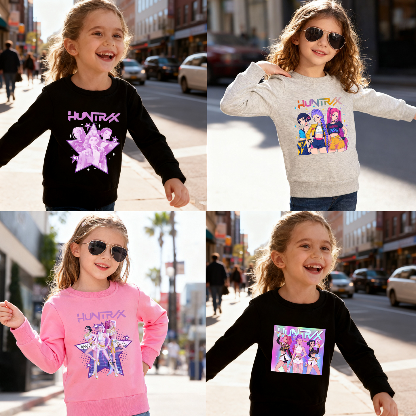2026 Spring K-pop Demon Hunter Girls Cotton Fashion Sweatshirts
