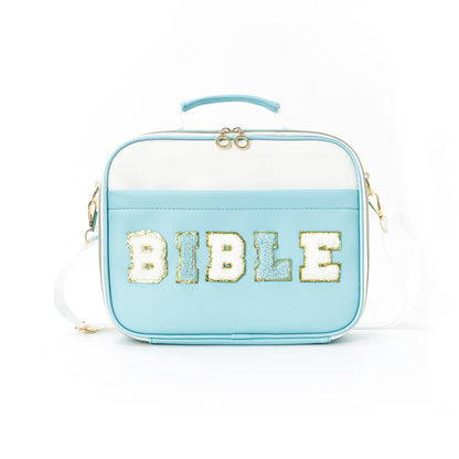 Bible Chenille Letter Tote Bag Large Capacity Shoulder Bag