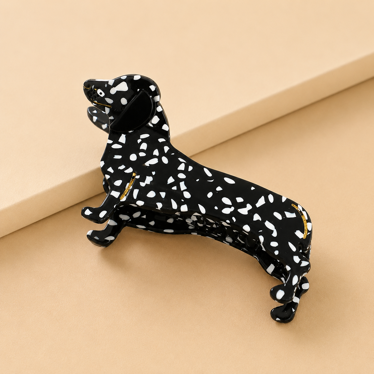 Dachshund Hair Clip - Dog Breed Hair Clip, Funny Hair Accessory - Gift Clip, Dachshund, Cellulose Acetate