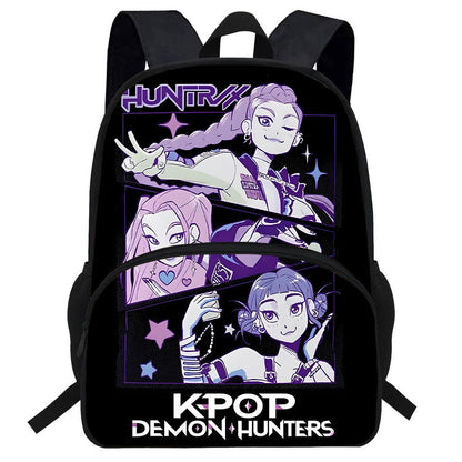 K-Pop Demon Hunters Printed Backpack Cartoon Student School Bag Anime Merch Kids
