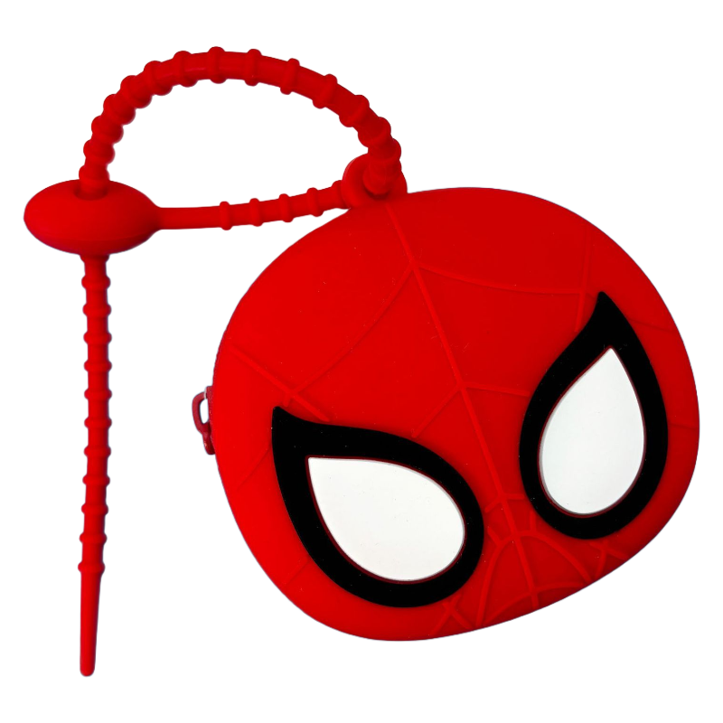 Cartoon Labubu Silicone Zipper Coin Purse with Keychain – Cute Wallet, Earphone Case, Car Key Holder