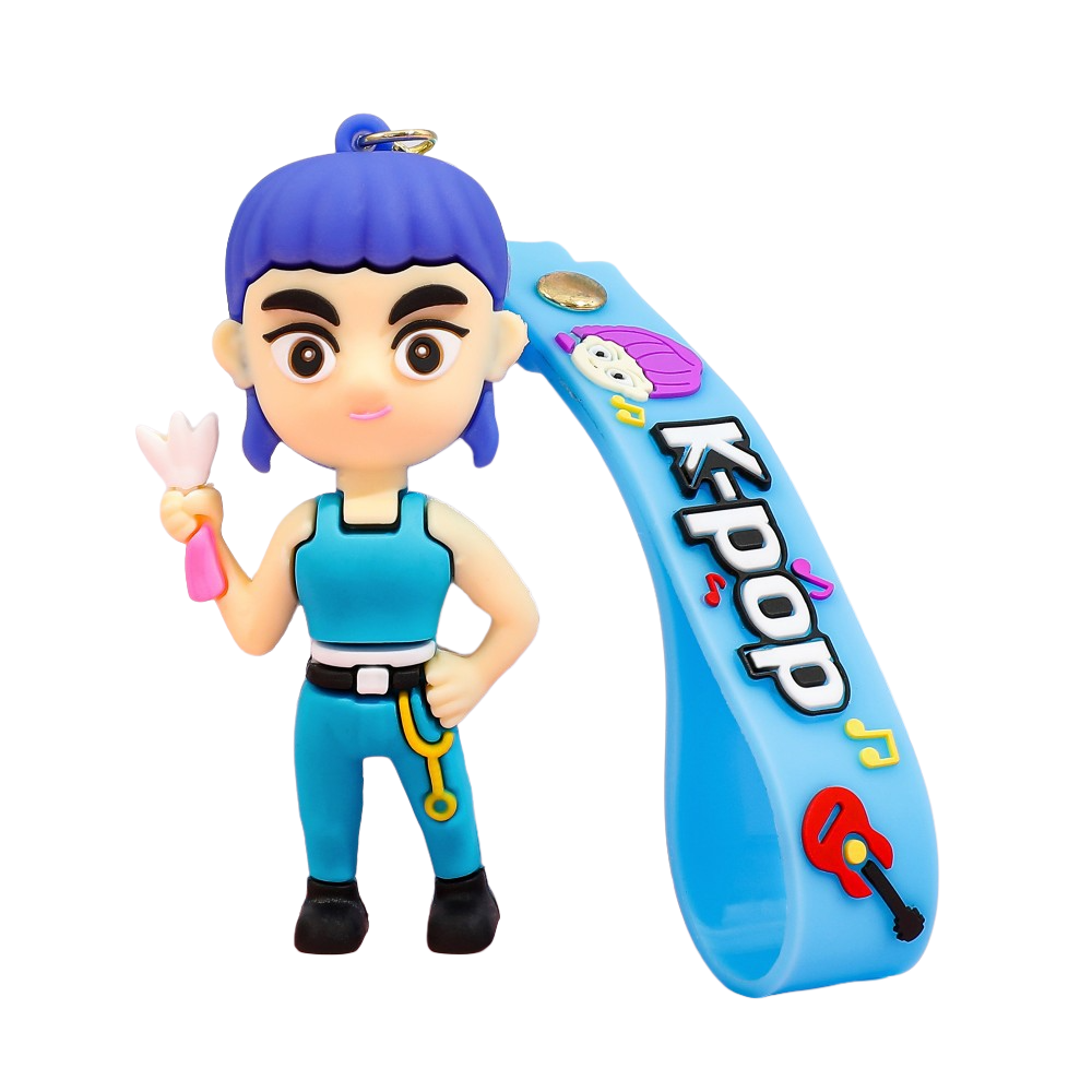 KPOP Demon Hunters Silicone Keychain – Cute Plush-Inspired Bag Charm & Accessory
