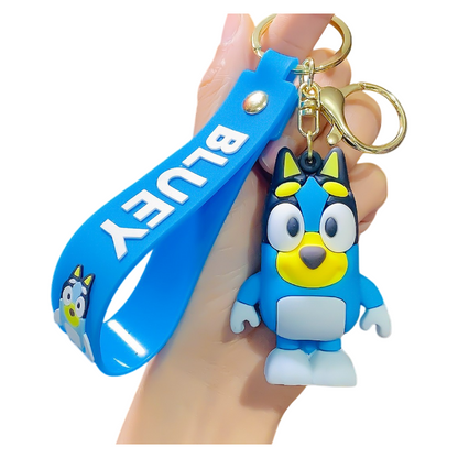 Cartoon Bluey Silicone Keychain Inspired Bag Charm & Accessory