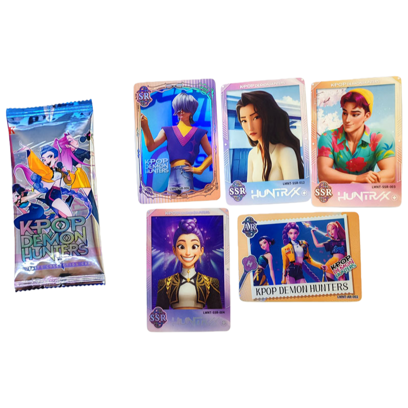 K-Pop Demon Hunter Holographic Trading Cards – Mystery Pack Box with 30 Booster Packs