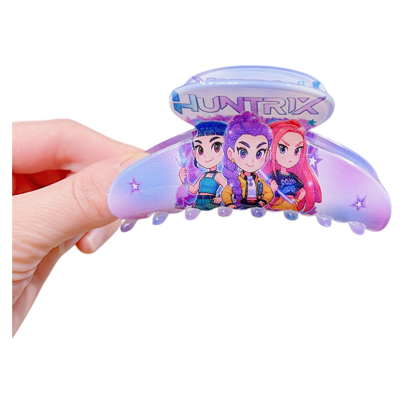 K-Pop Demon Hunters Plastic Barrettes Hair Claw Clip Trendy Fan Merch Accessory