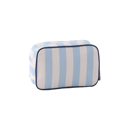 Striped Cosmetic Bag – Simple & Fresh Travel Makeup and Toiletry Pouch