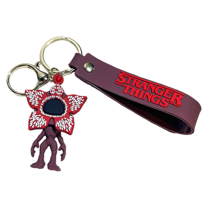 Stranger Things Supernatural TV-Inspired Retro Sci-Fi Character Silicone Keychain