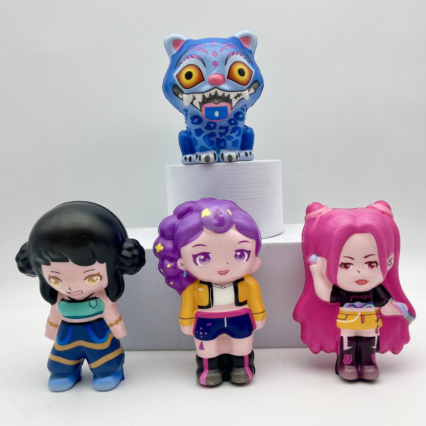 Demon Hunters Slow Rebound Squishy Stress Toy Doll Squeeze Fidget for Kids & Adult