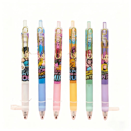 K-Pop Demon Hunters Blind Box Witch Black Click Gel Pen