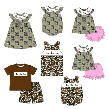 Kids Smock Embroidery Outfit | 2026 Spring Summer Duck Collection