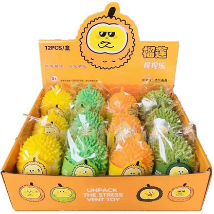 12pcs/Box Realistic Fruit Squishy Toys – Super Soft Squeezable Stress Relief Set