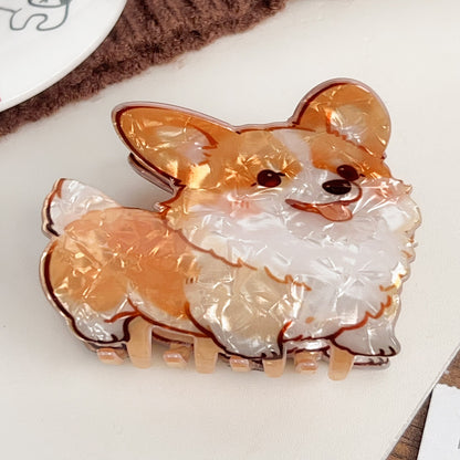 Cute Animal Hair Claw Clips – Cat & Dog Hair Accessories for Women & Girls, Novelty Gift