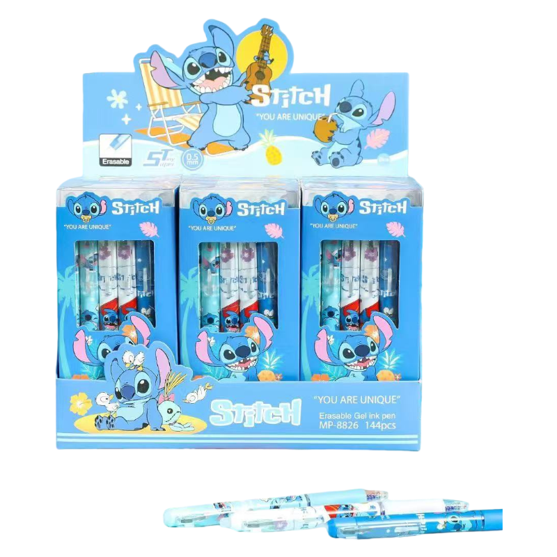 K-Pop Demon Hunter Cartoon Charactor Click Erasable Gel Pens 0.5mm Ink Set of 12 Stationery