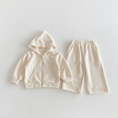 Personalized Kids’ Embroidered Hoodie & Jogger Set – Custom Name Toddler Tracksuit