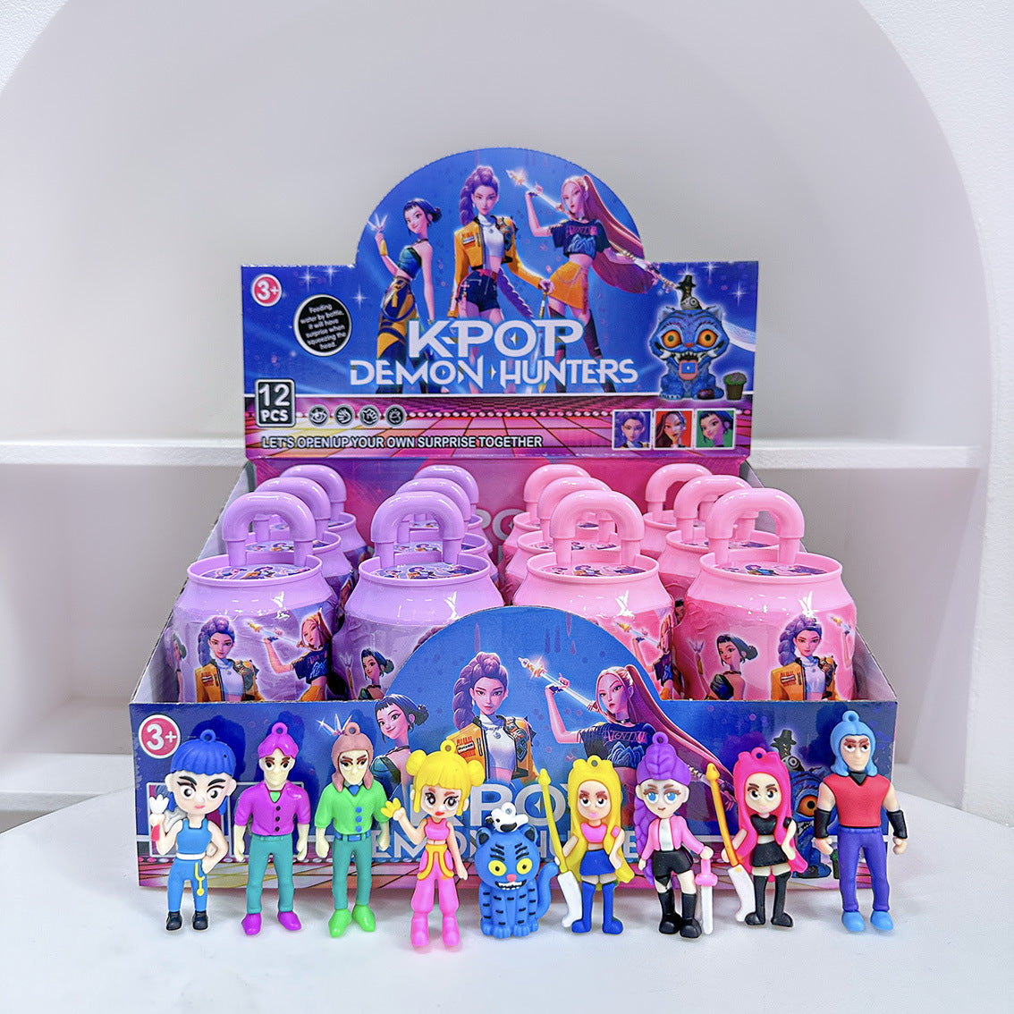 K-Pop Demon Hunter Soda Can Suitcase Blind Box Keychain Figures