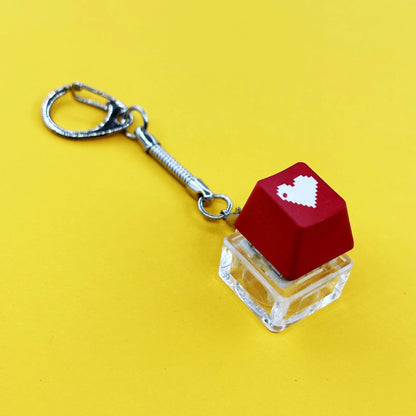 Clicky Keycap Mechanical Keyboard Switch Fidget Keychain Press Button Bag Charm