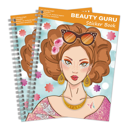 Dress-Up Sticker Book Set, Fashion Coloring & Outfit Stickers for Girls