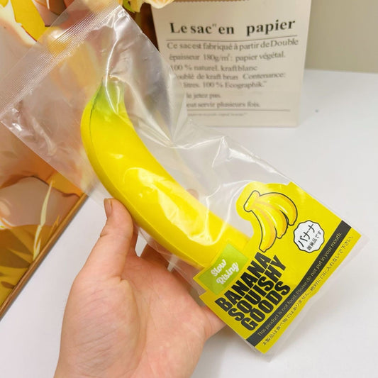 New Simulation Banana Squishy Slow Rising Stress Relief Squeeze Toy