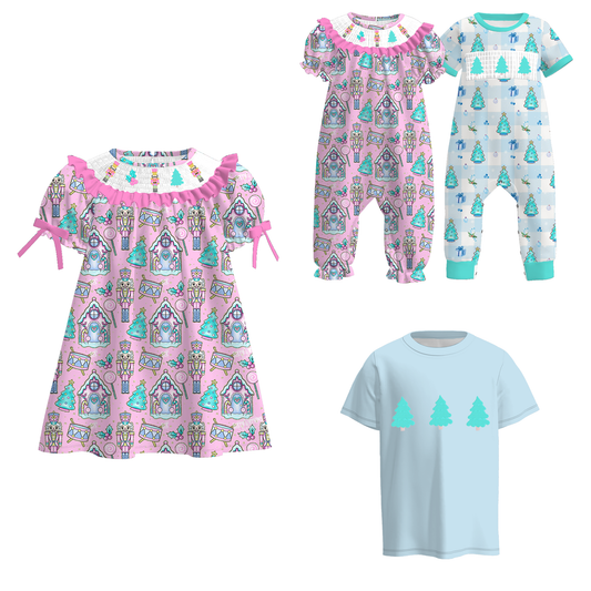 Nutcracker Smocked Christmas Collection | Festive Sibling Outfits