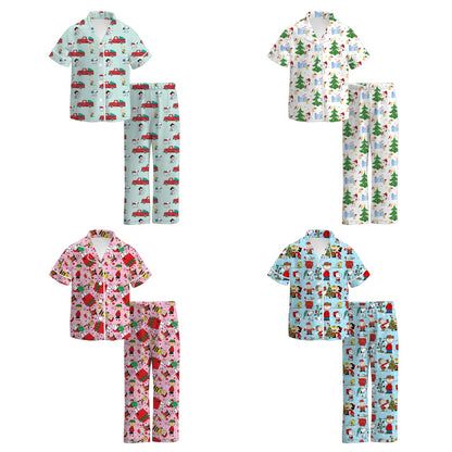 Girls 2 Pieces Christmas Cute Sleepwear Pajamas Set Collection