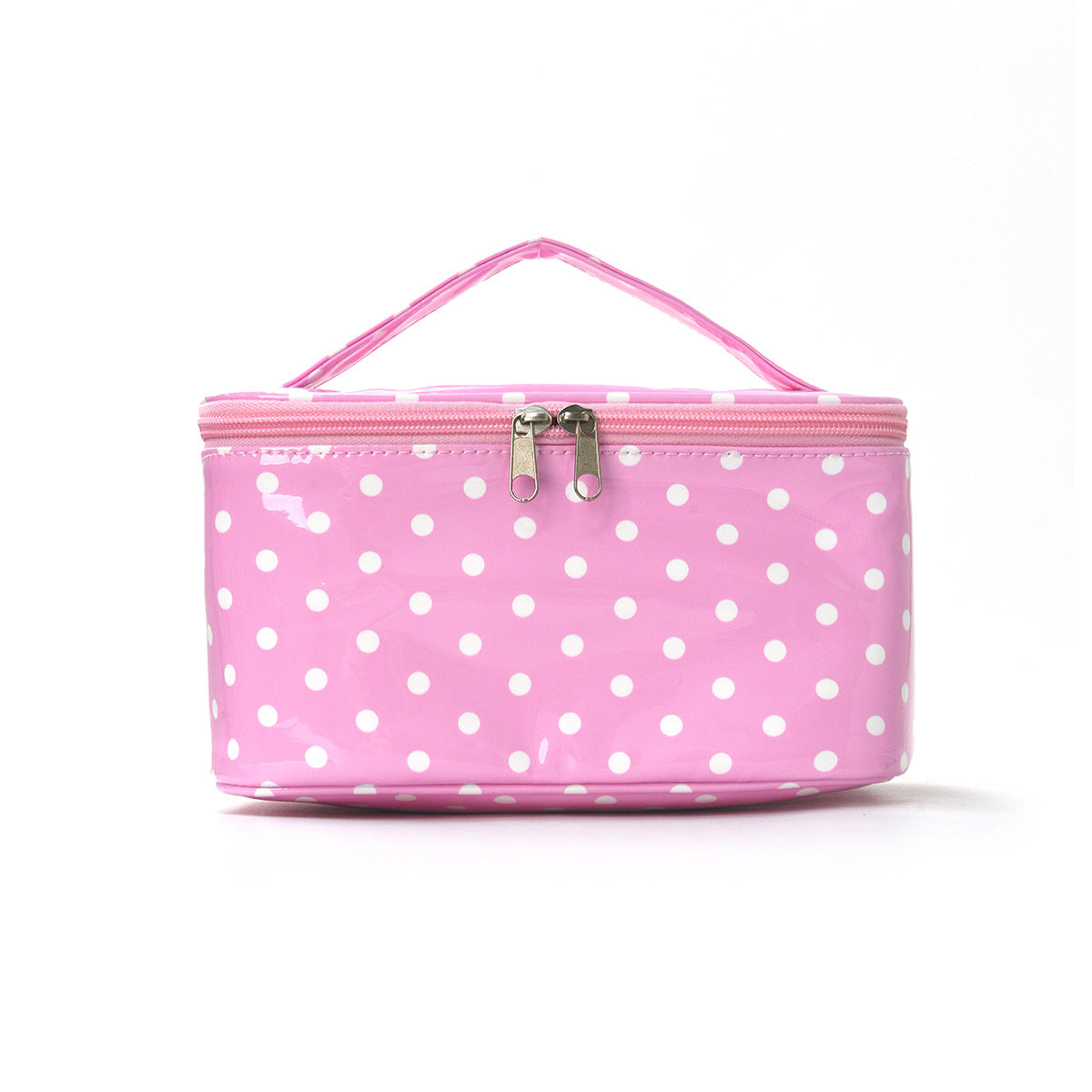 PVC Polka Dot Waterproof Clear Cosmetic Bag Makeup Travel Toiletry Organizer Carry Pouch