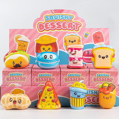 Funny Squishy Toy Blind Box Display – 12-Piece Set, Kids Fidget Toys & Collectible Figures