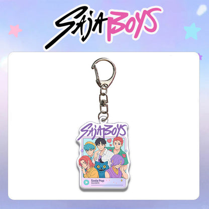 HUNTRIX Demon Hunter Girl & Boy Group Acrylic Keychain Bag Charm KPOP Merchandise
